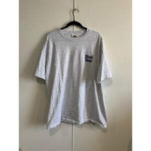 Vintage Black Haus Shirt Mens XL Gray Touch Of Gold Liquor Promo Tee T-Shirt
